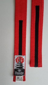 vechtsportbanden, 2de geup, roodzwarte band, redblack belt